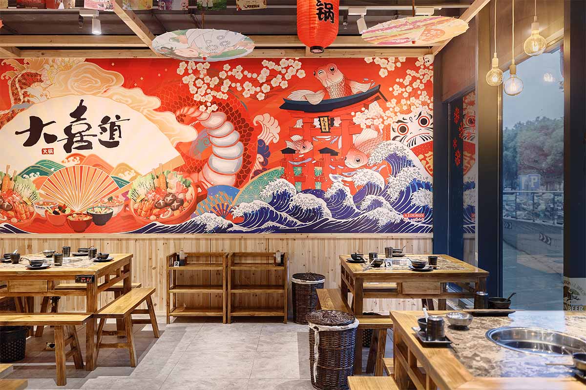 墙绘-常州饭店装修 墙绘-常州饭店装修